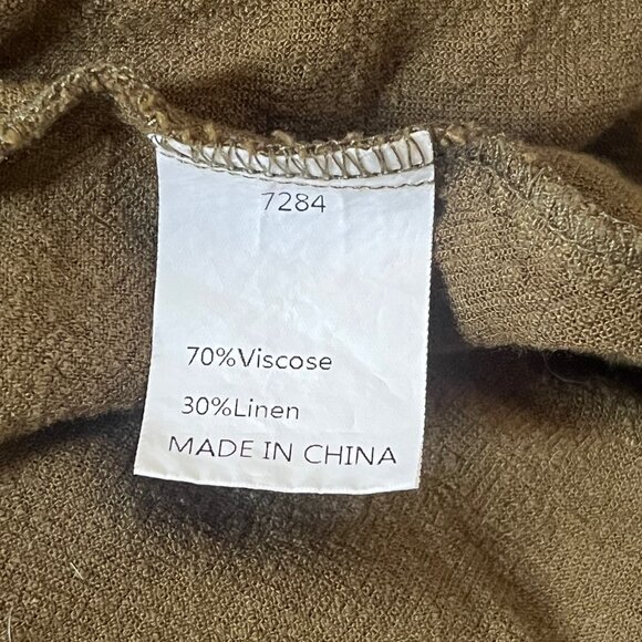 KIRUNDO Soft Short Sleeve Midi Dress With Pockets in Green Women's XL - Picture 11 of 11